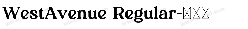 WestAvenue Regular字体转换